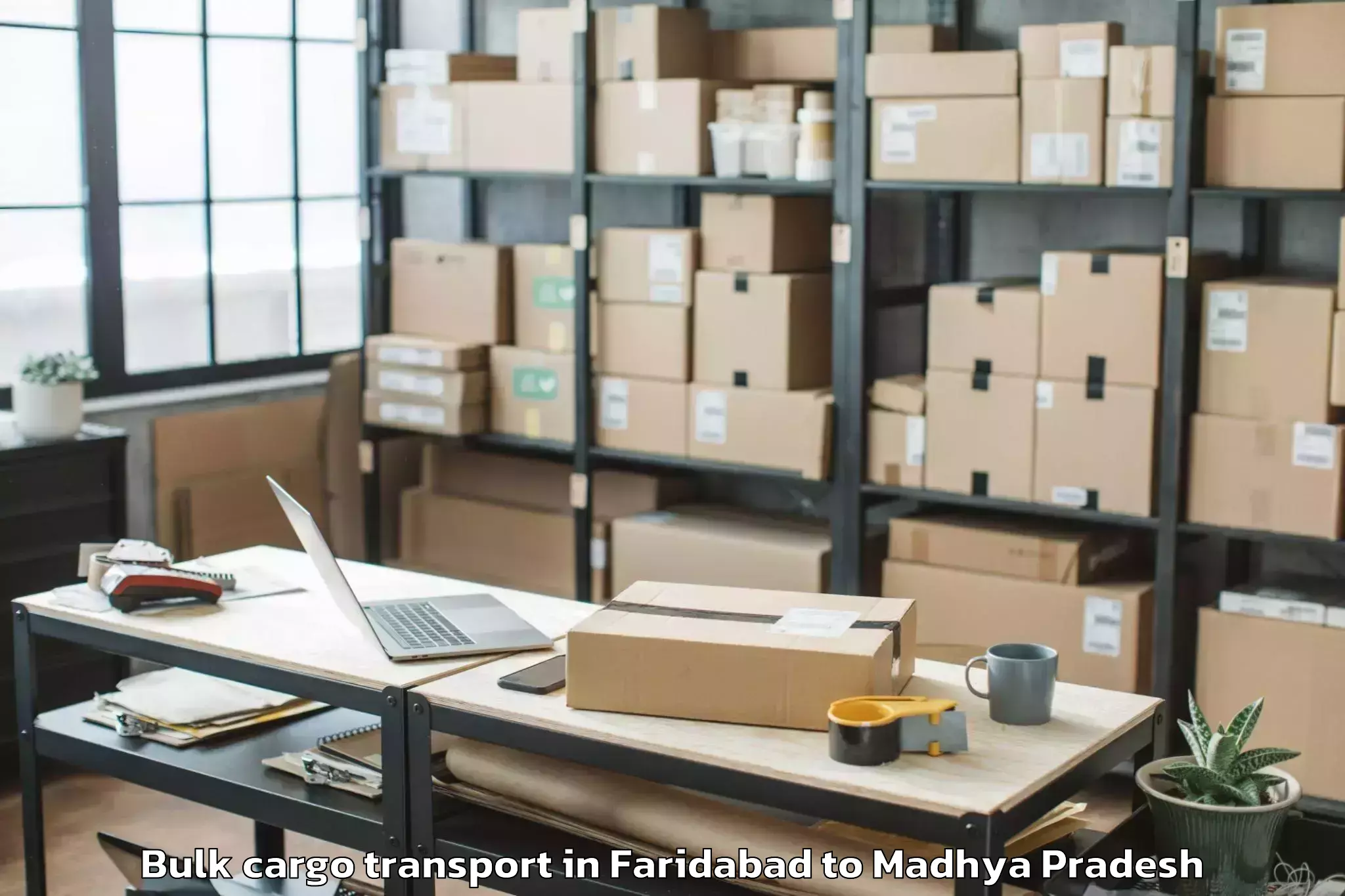 Book Faridabad to Buxwaha Bulk Cargo Transport